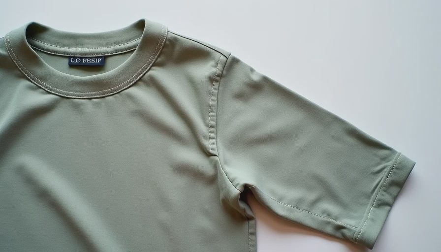 Detailed view of well-constructed children's shirt sleeve and shoulder seam
