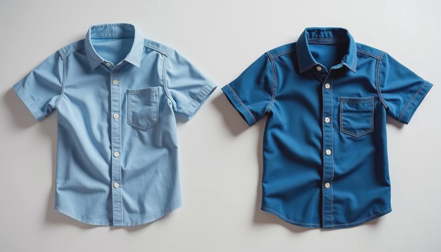 Side-by-side comparison of well-made vs poorly constructed children's shirt seams