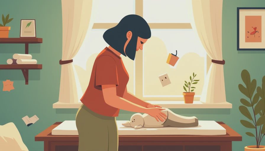 Illustration for neutral baby clothes