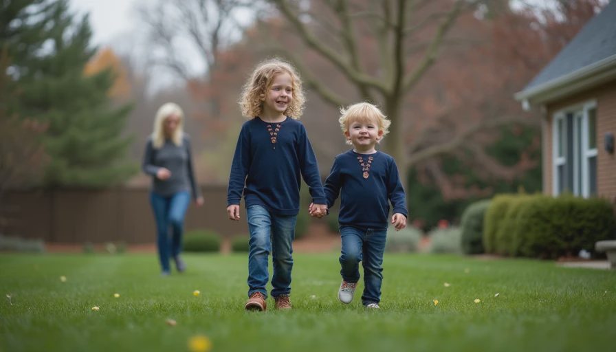 Visual context for matching sibling outfits