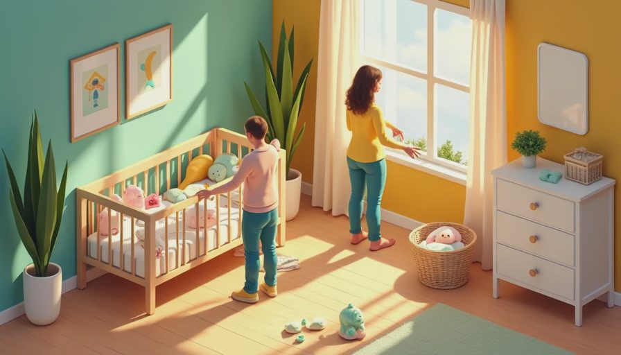 Visual context for newborn baby clothes
