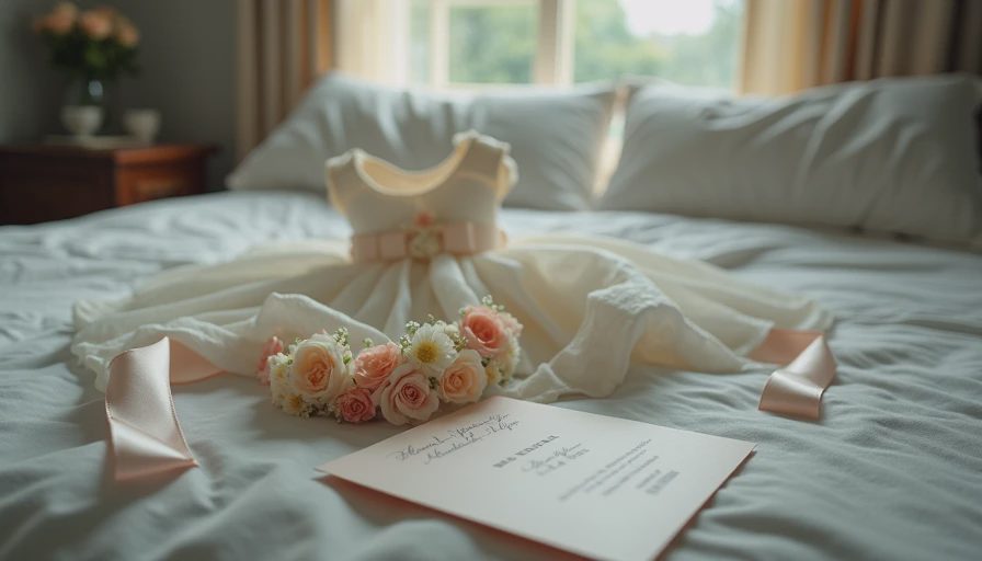 Illustration for white flower girl dresses