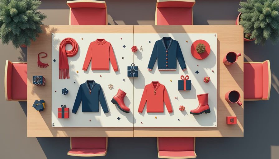 Illustration for family outfit christmas