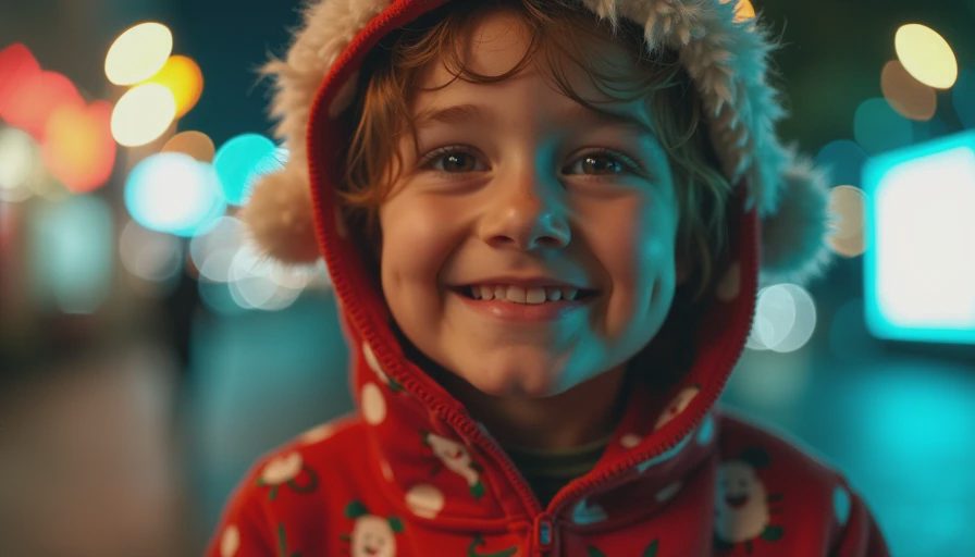 Visual context for christmas kidswear