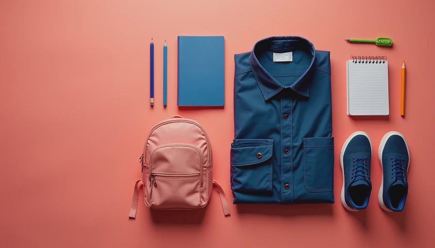 Visual context for back to school clothes
