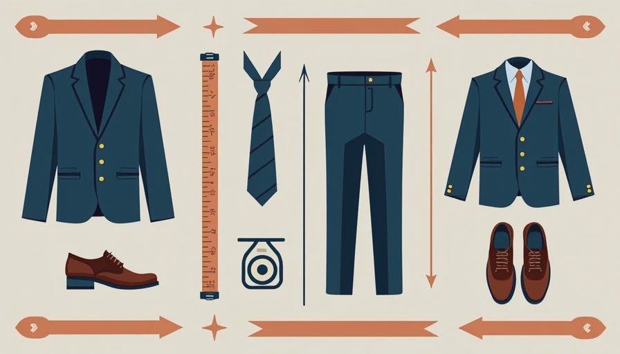 Visual context for boys suit set