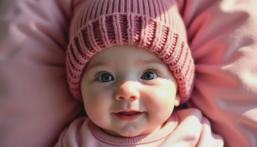 Visual context for baby hat