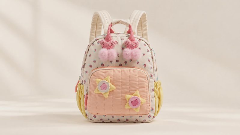 Kids' Strawberry Print Backpack: The Toddler-Friendly School Bag Kids Actually Want to Carry