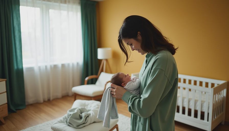 Visual context for gender neutral newborn outfit